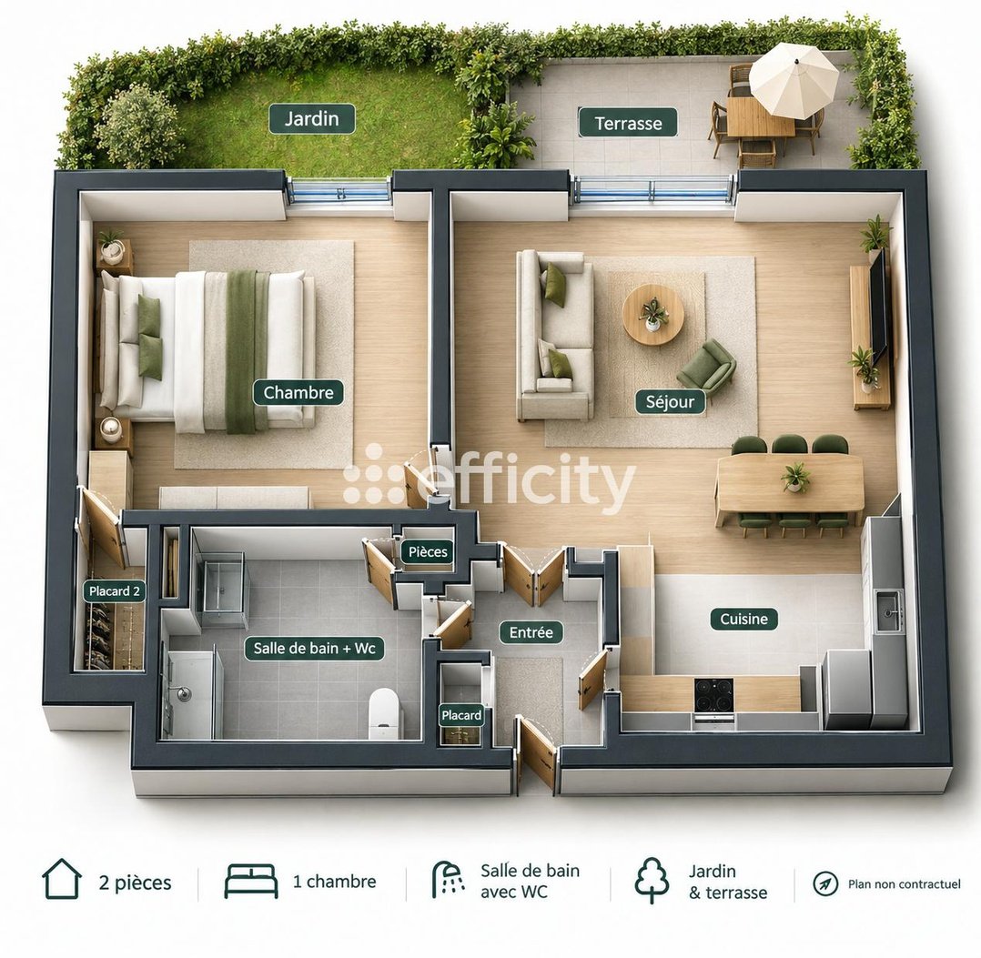 Appartement à vendre, 2m², Châtillon
