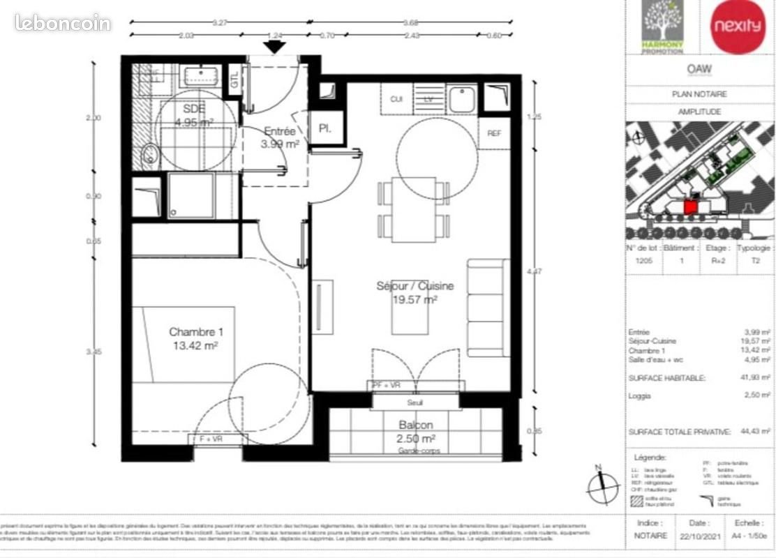 Appartement à louer, 41m², Alfortville