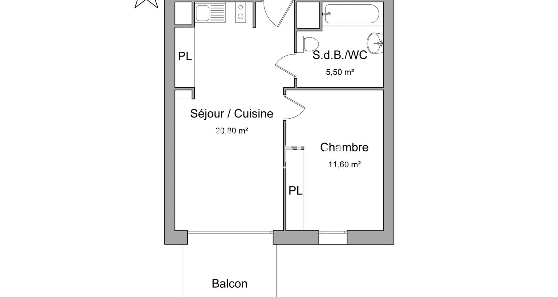Appartement à louer, 37m², Toulouse