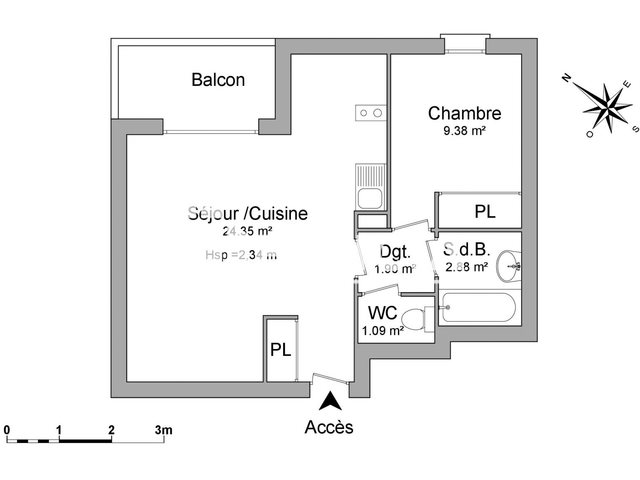 Appartement à louer, 40m², Toulouse