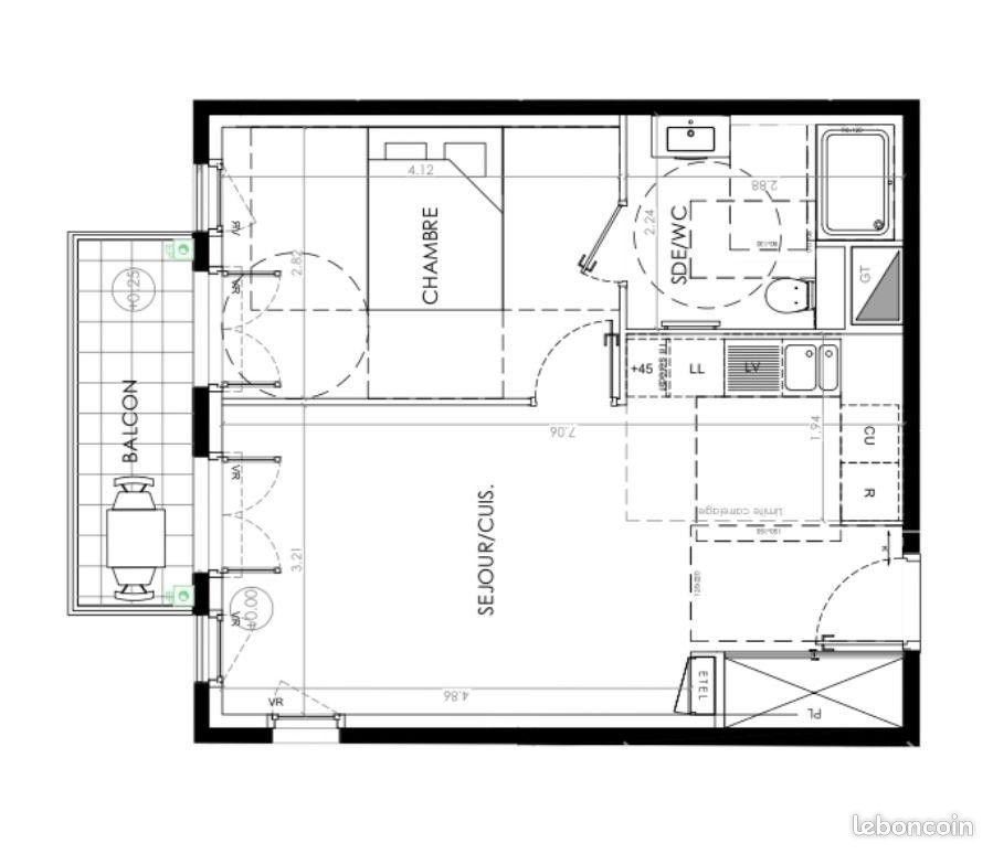 Appartement à louer, 42m², Le Plessis-Robinson