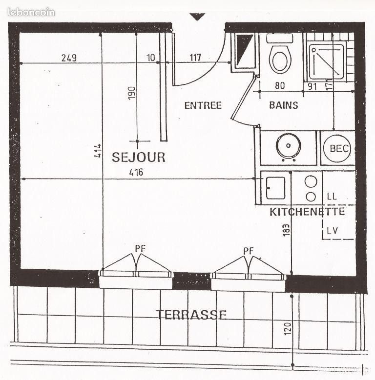 Appartement à louer, 24m², Issy-les-Moulineaux