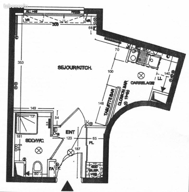 Appartement à louer, 24m², Asnières-sur-Seine