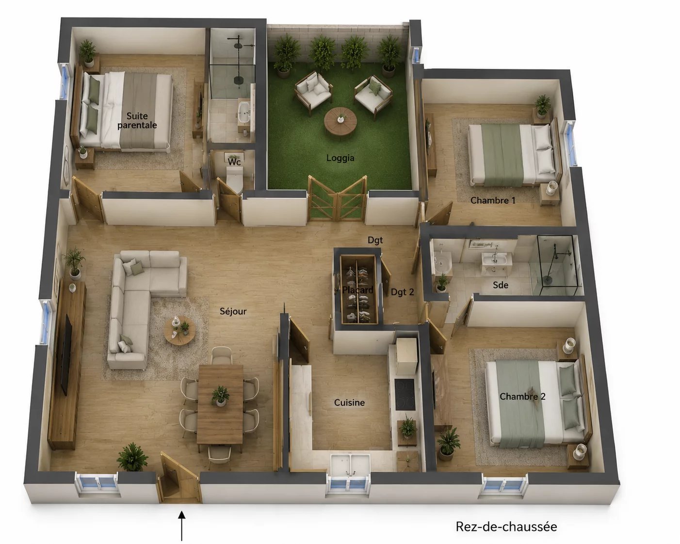 Appartement à vendre, 73m², Saint-Georges-de-Reneins