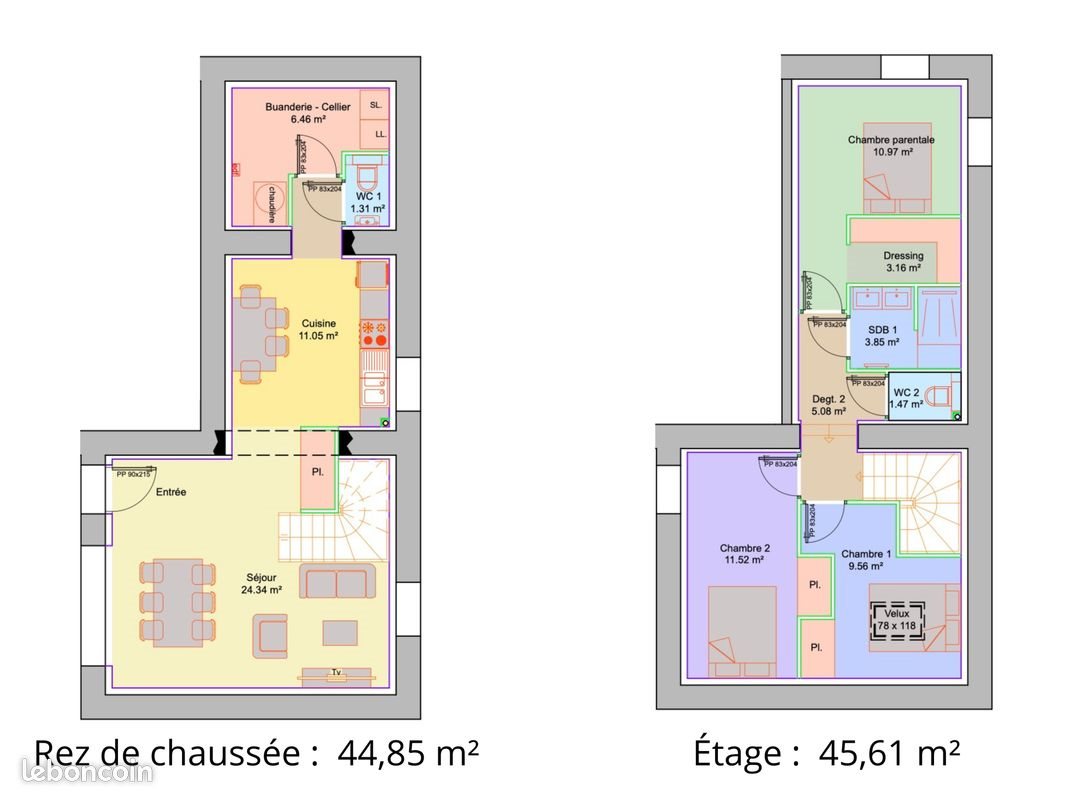 Maison à vendre, 90m², Saint-Didier-de-Formans