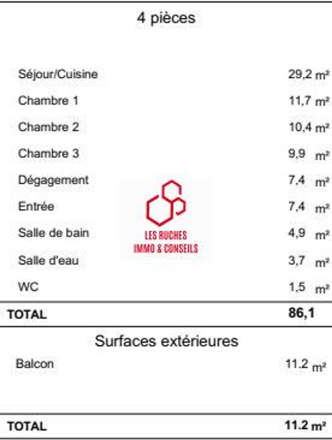 Appartement à vendre, 86m², Massy