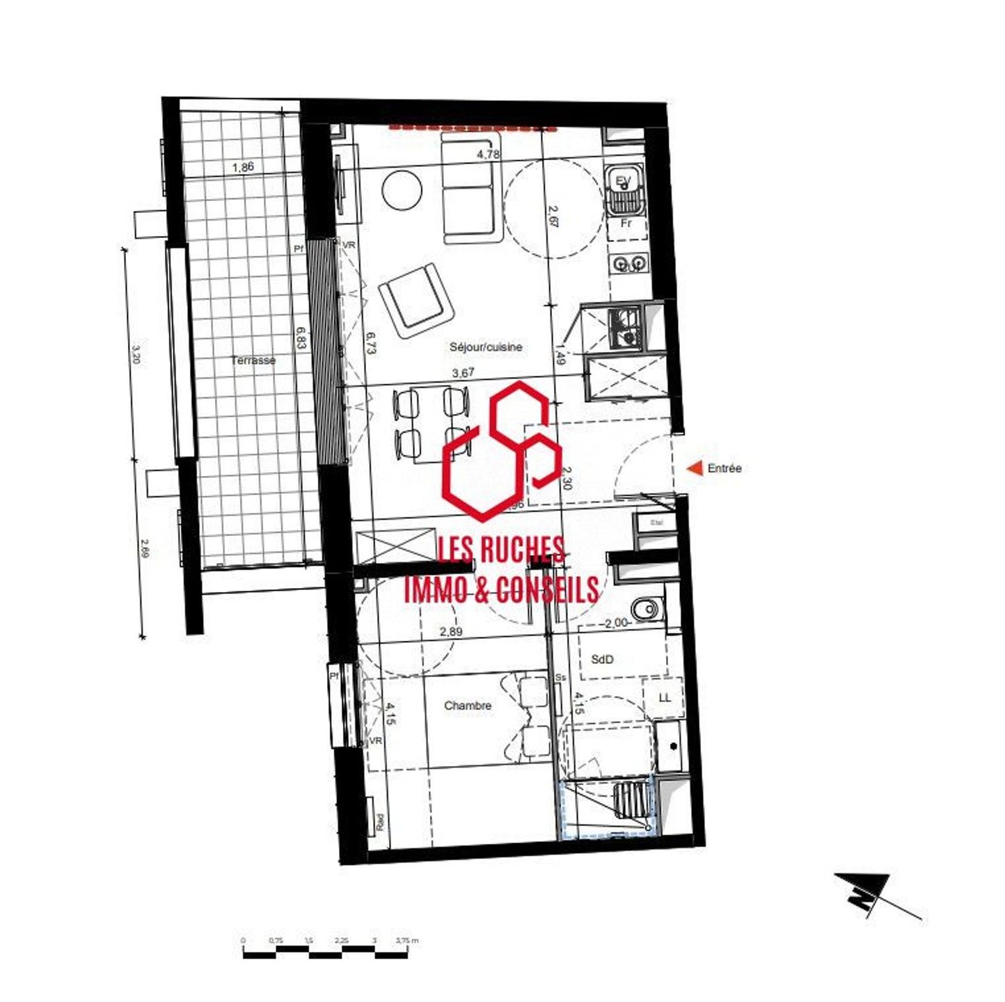 Appartement à vendre, 50m², Reims