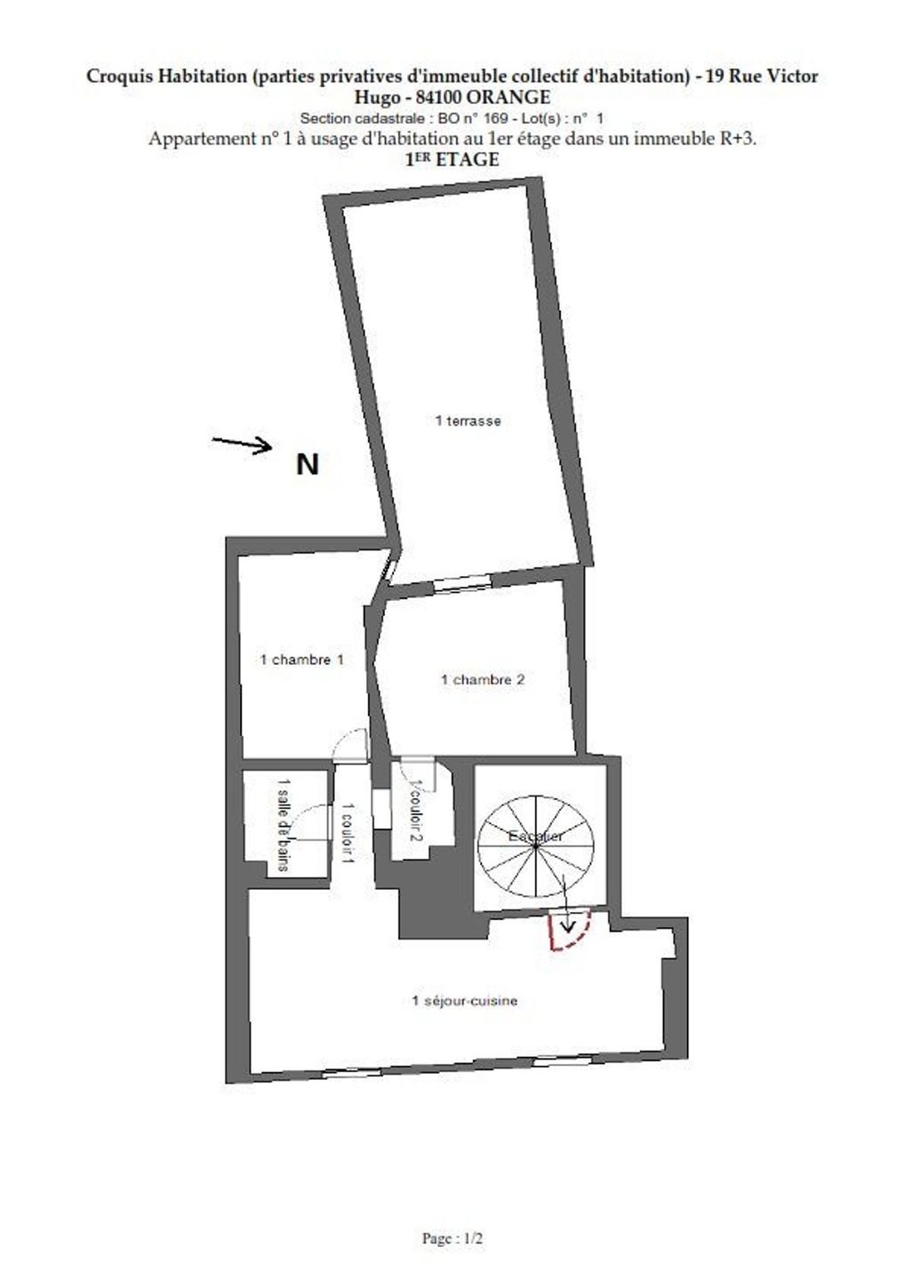 Appartement à vendre, 47m², Orange