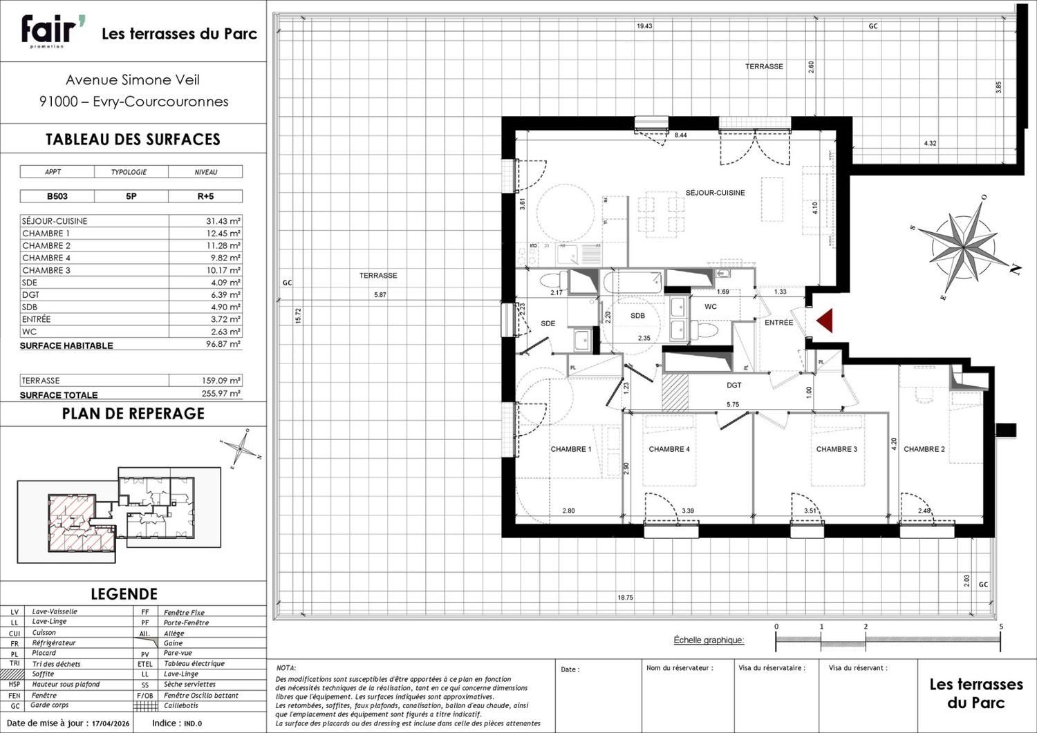 Appartement à vendre, 97m², Evry