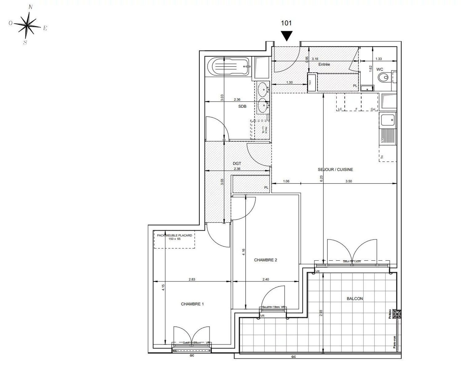Appartement à vendre, 66m², Aix-en-Provence