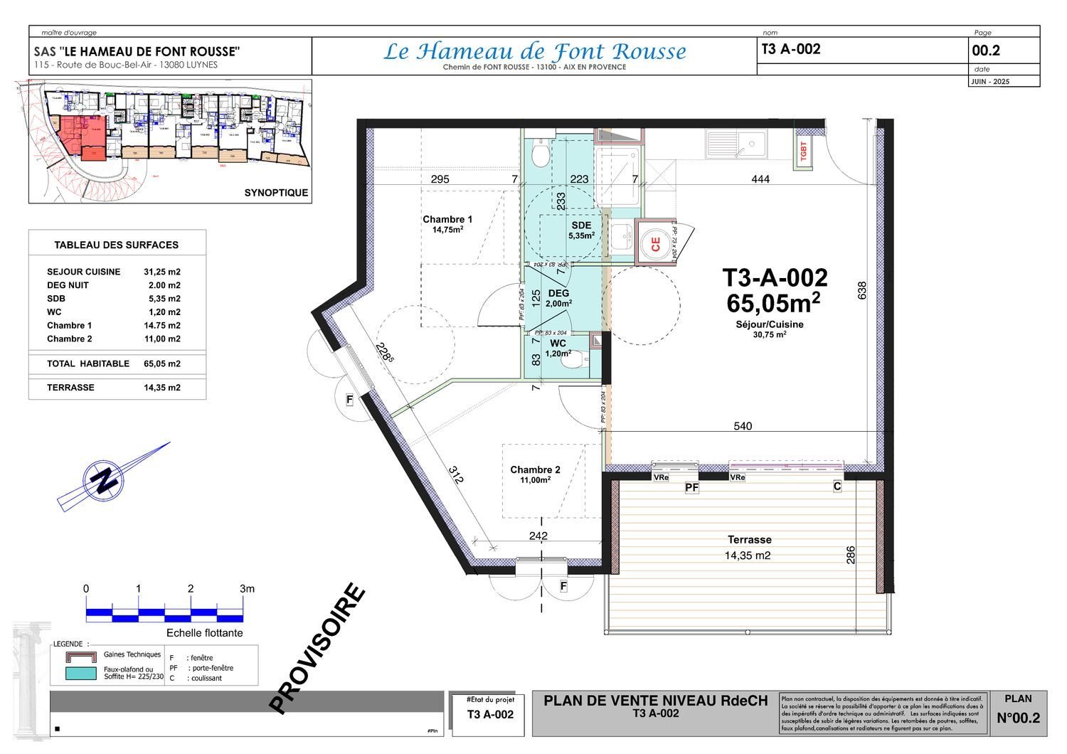 Appartement à vendre, 65m², Aix-en-Provence