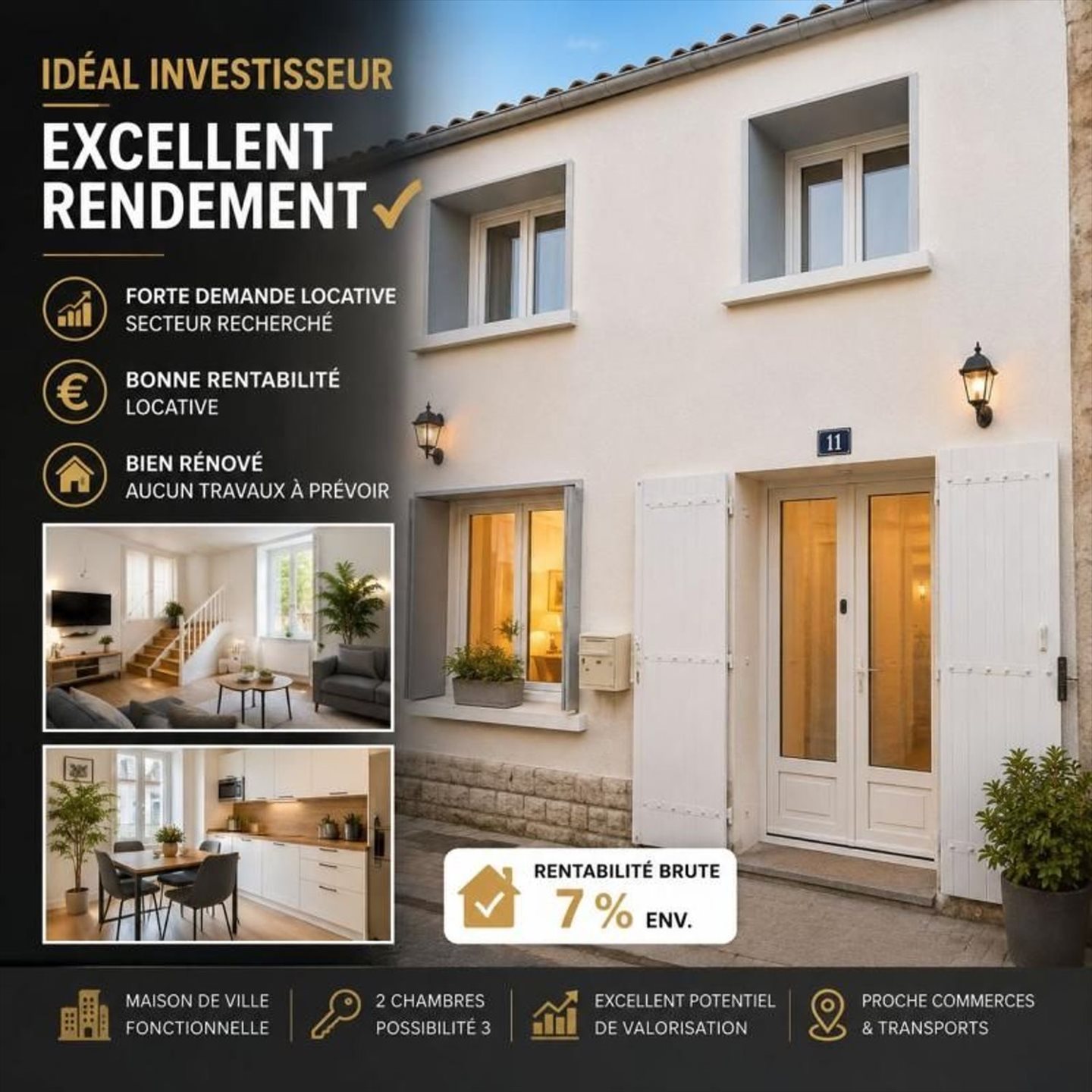 Maison à vendre, 53m², Saint-Savinien