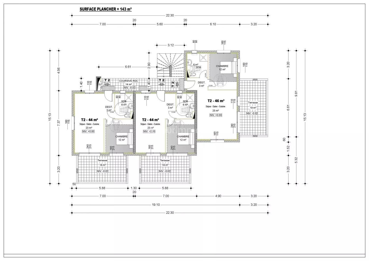 Appartement à vendre, 46m², Pietrosella