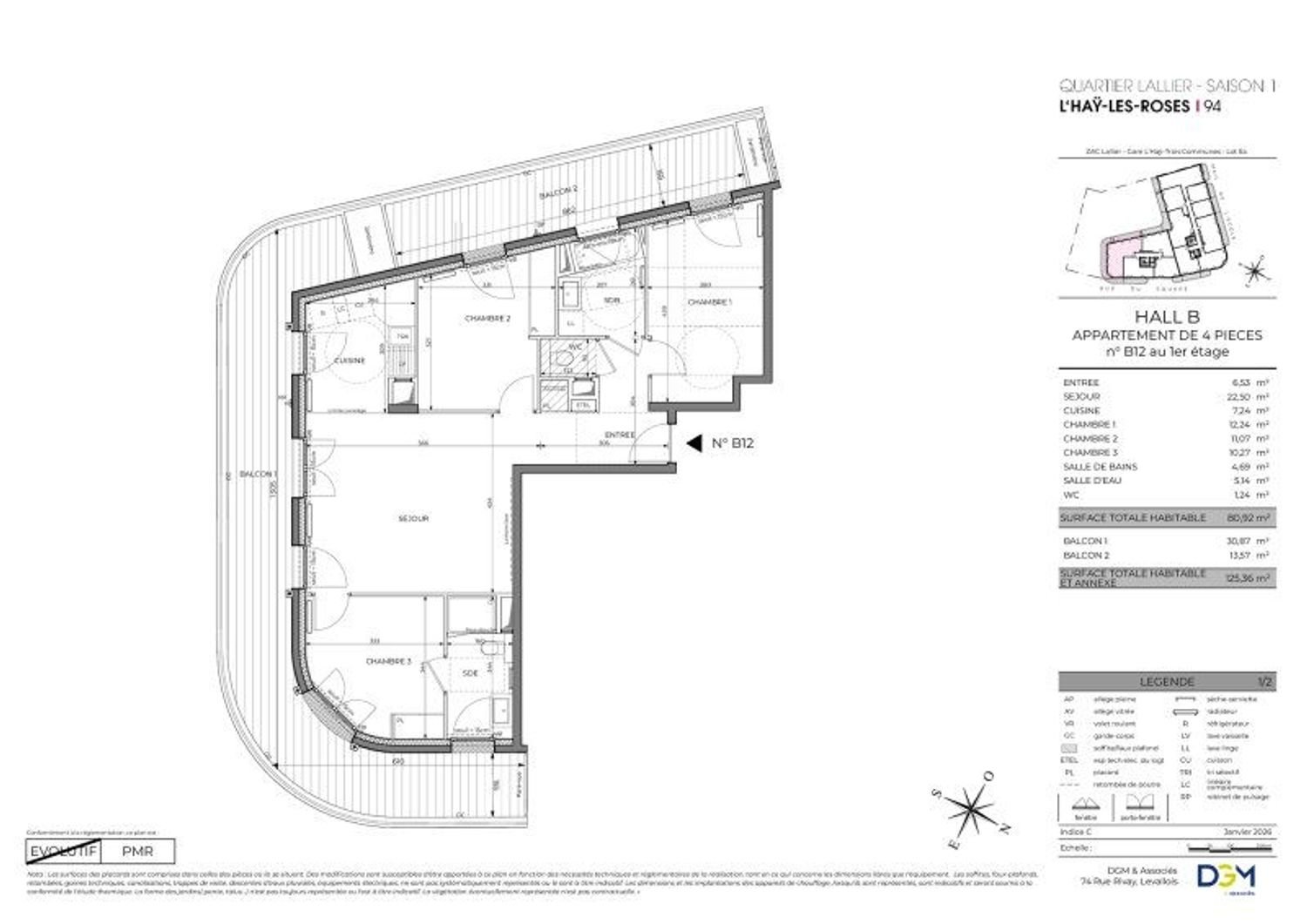 Appartement à vendre, 81m², L'Haÿ-les-Roses