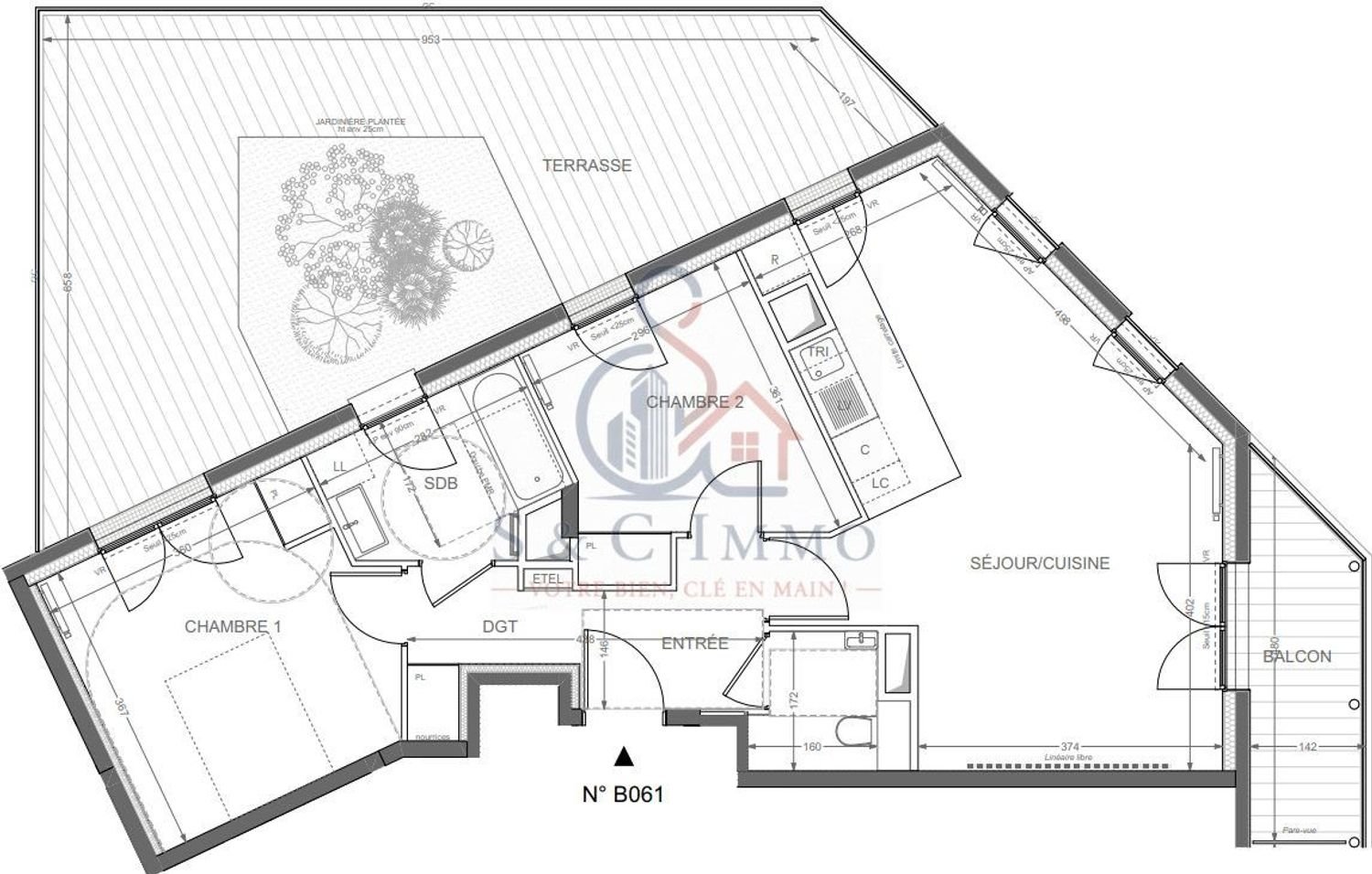 Appartement à vendre, 67m², Clichy