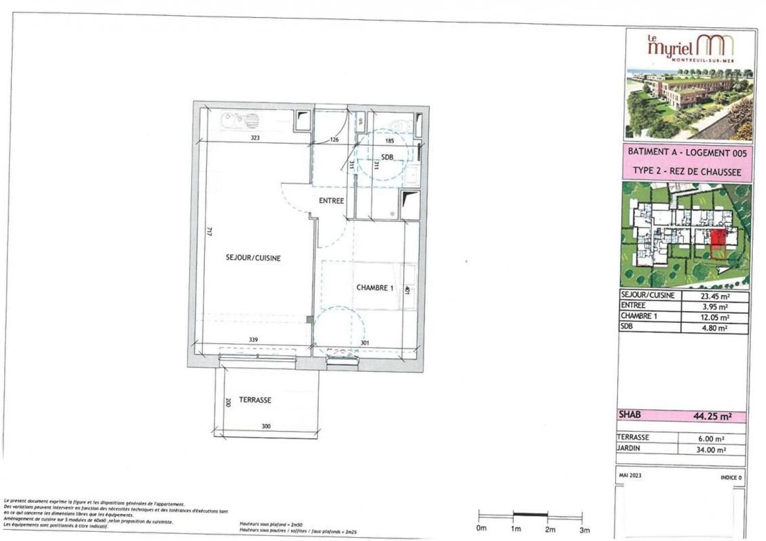 Appartement à vendre, 44m², Montreuil-sur-Mer