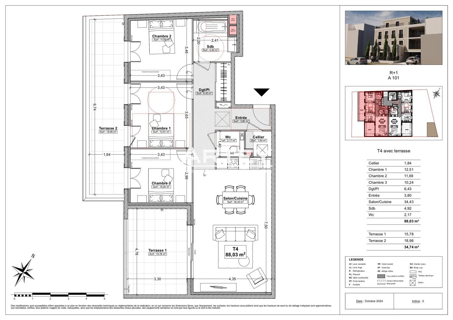 Appartement à vendre, 88m², Carqueiranne