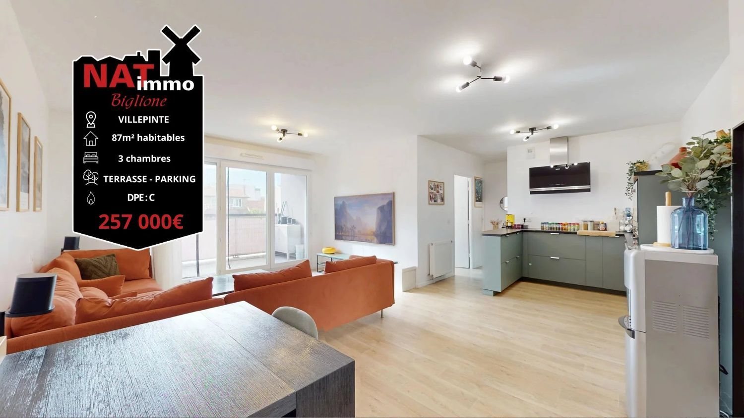 Appartement à vendre, 87m², Villepinte