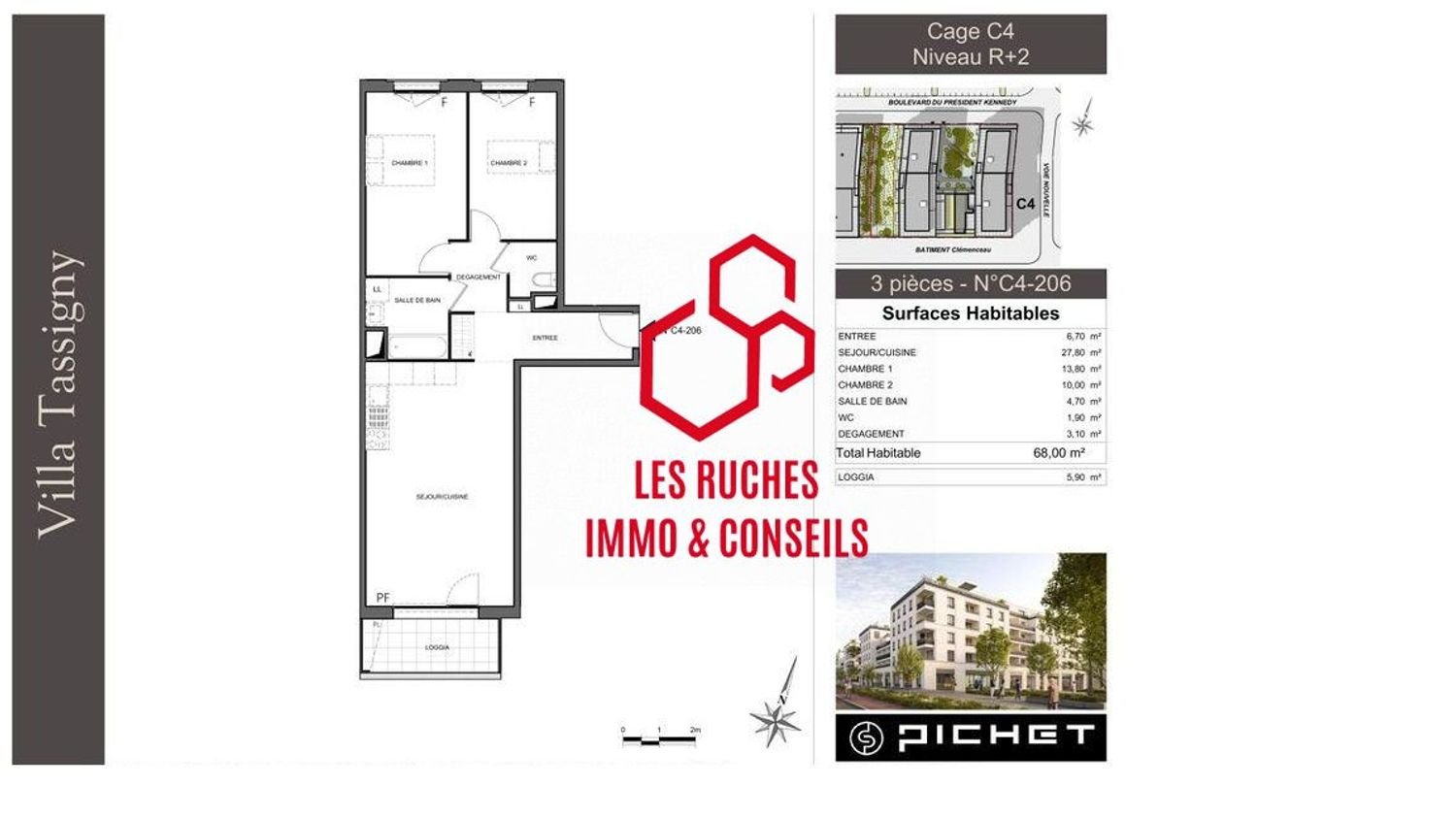 Appartement à vendre, 50m², Villepinte