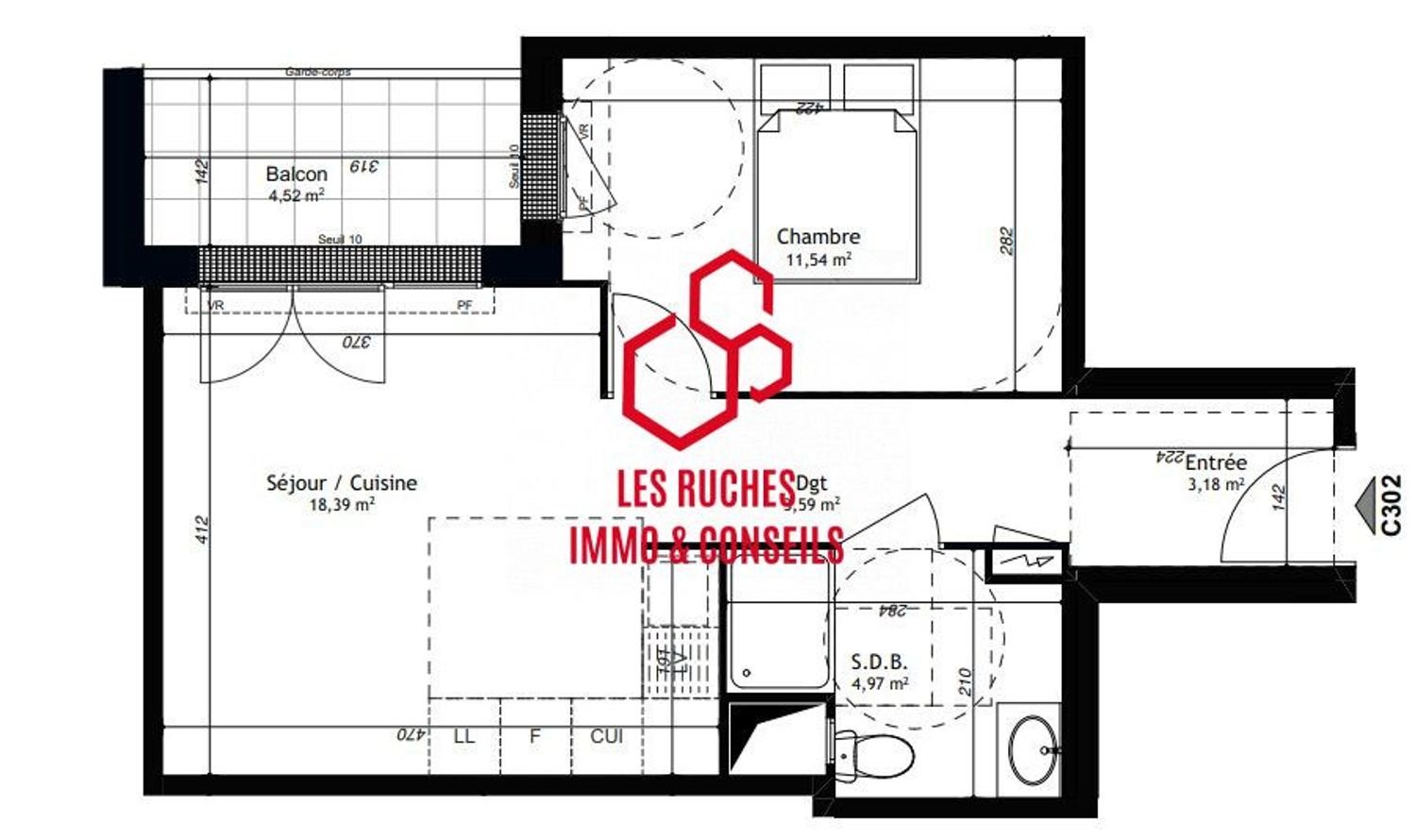 Appartement à vendre, 41m², Mantes-la-Jolie