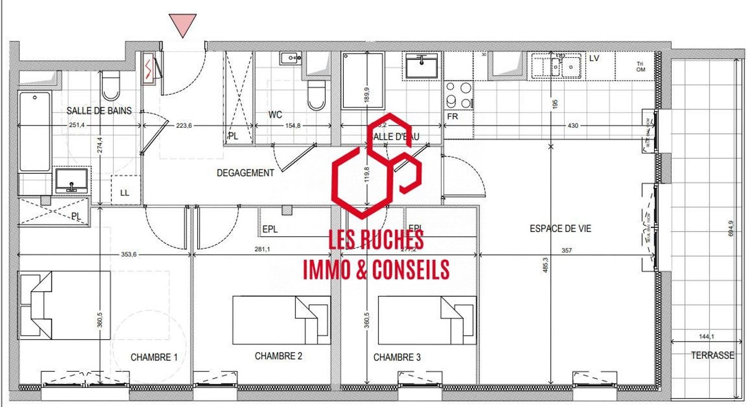 Appartement à vendre, 83m², Lagny-sur-Marne
