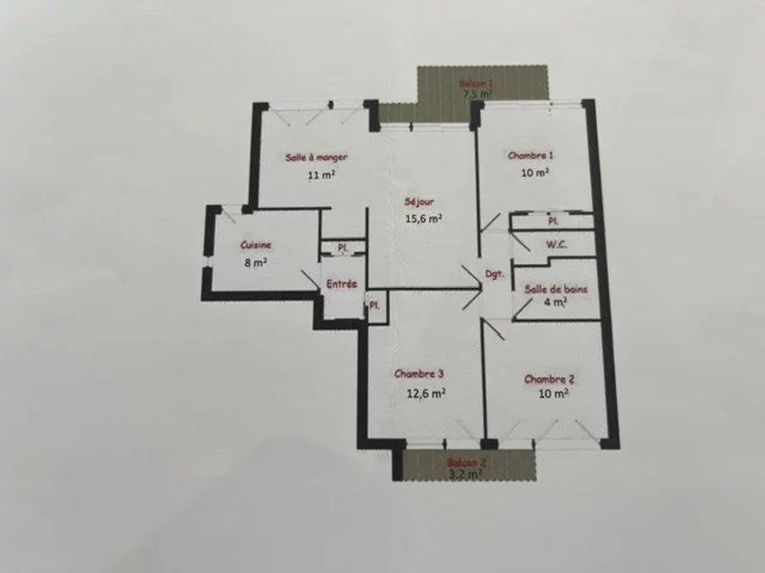 Appartement à vendre, 80m², Sèvres