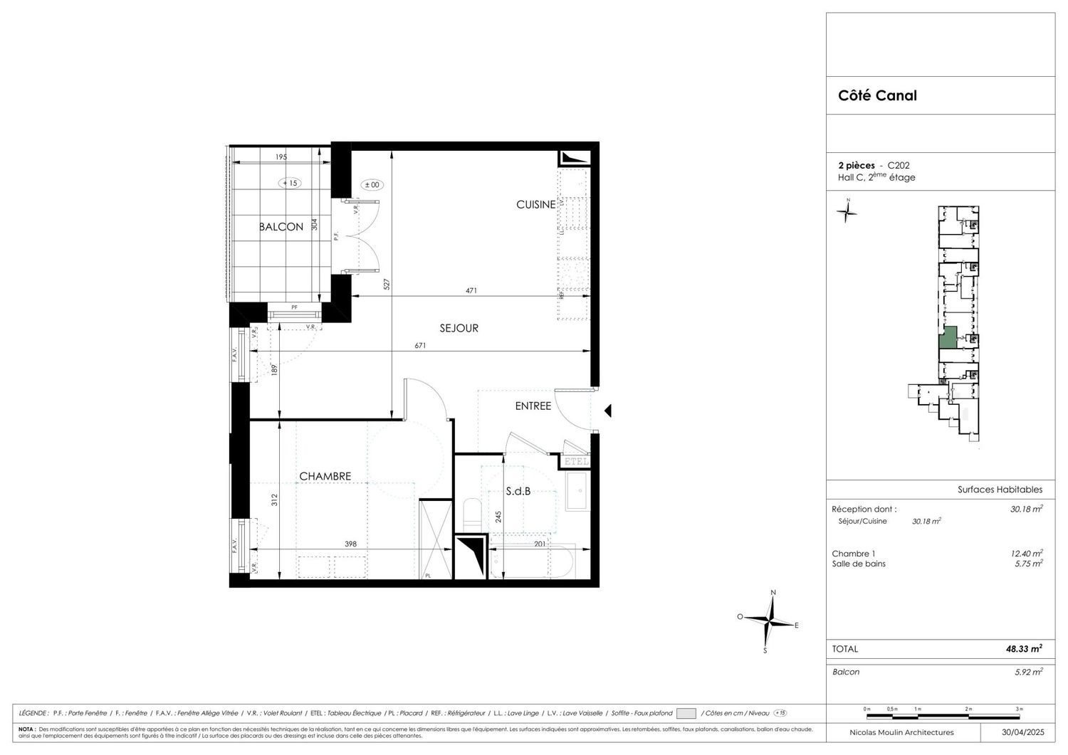 Appartement à vendre, 48m², Reims
