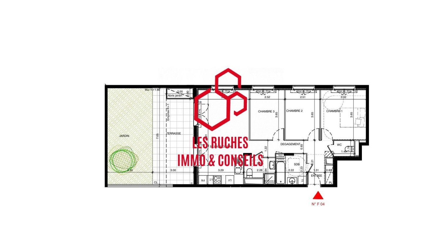Appartement à vendre, 75m², Bussy-Saint-Georges