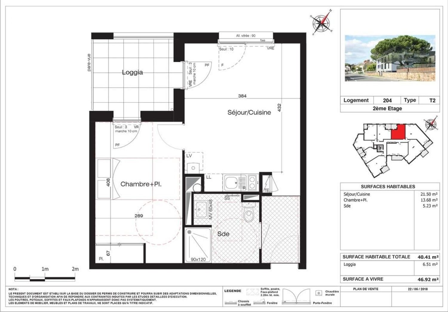 Appartement à louer, 40m², La Montagne