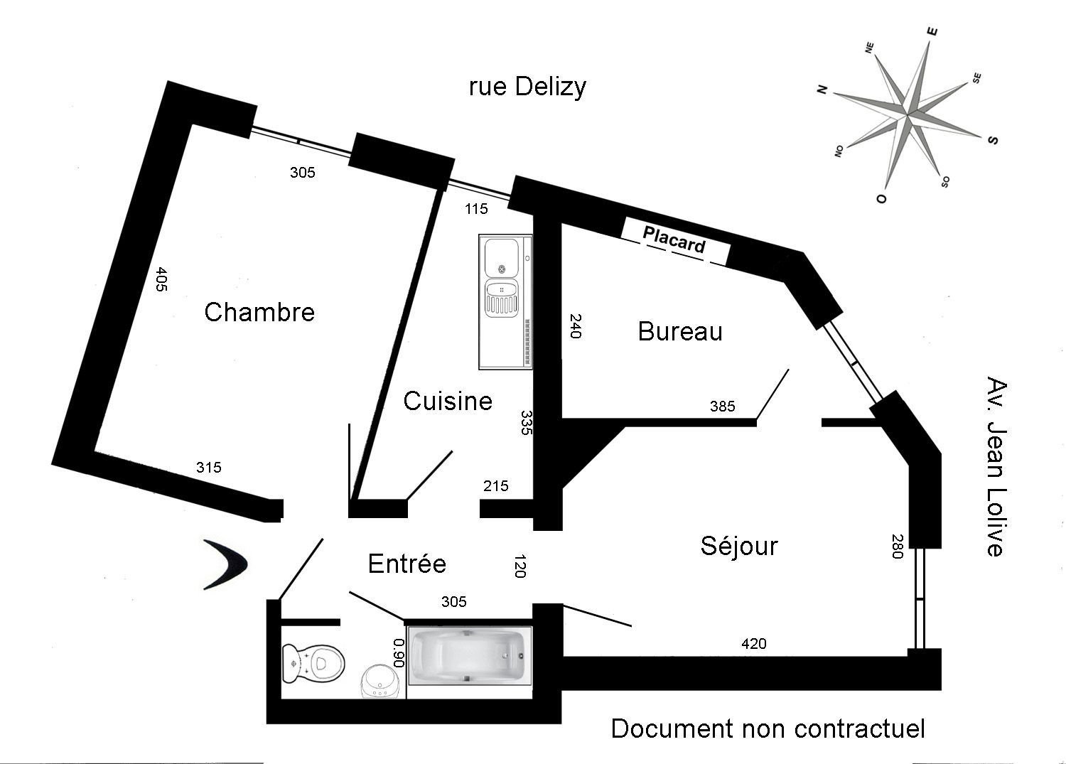 Appartement à vendre, 43m², Pantin