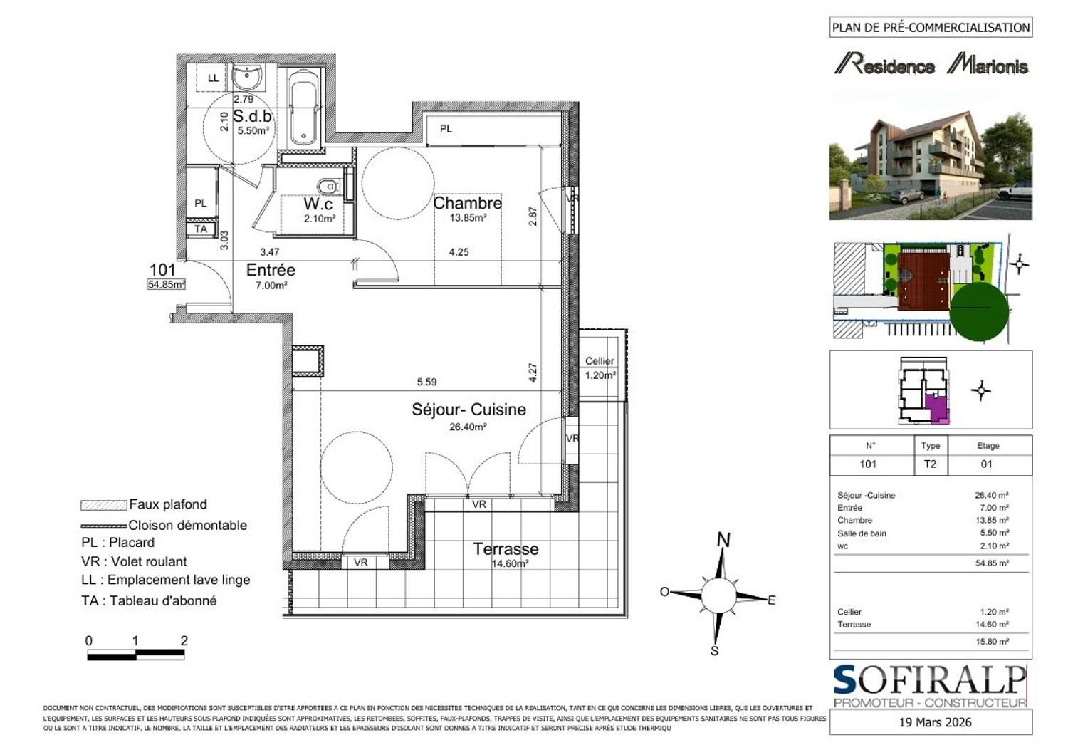 Appartement à vendre, 55m², Bourgoin-Jallieu