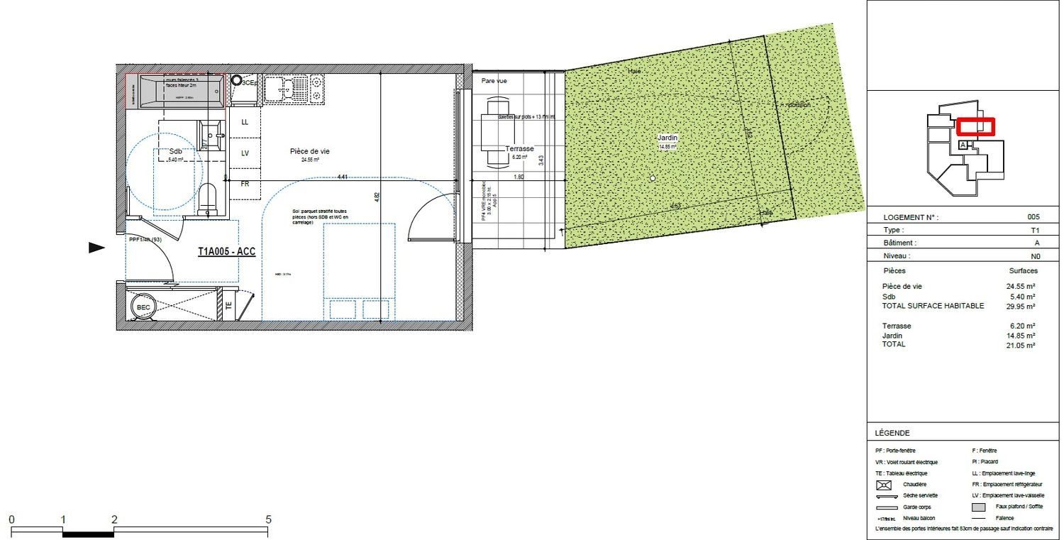 Appartement à vendre, 29m², Brindas