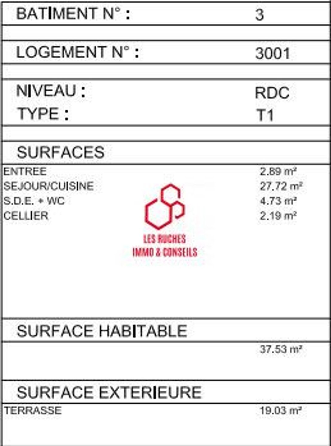 Appartement à vendre, 37m², Courcouronnes