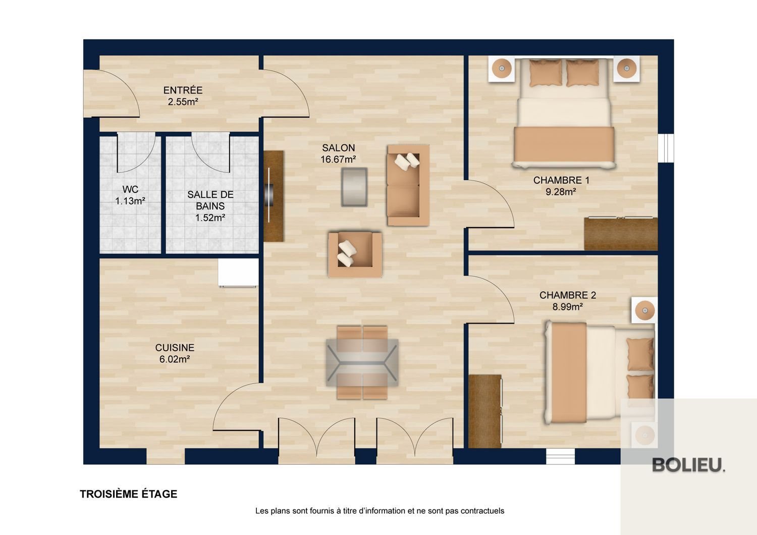Appartement à vendre, 46m², Grenoble