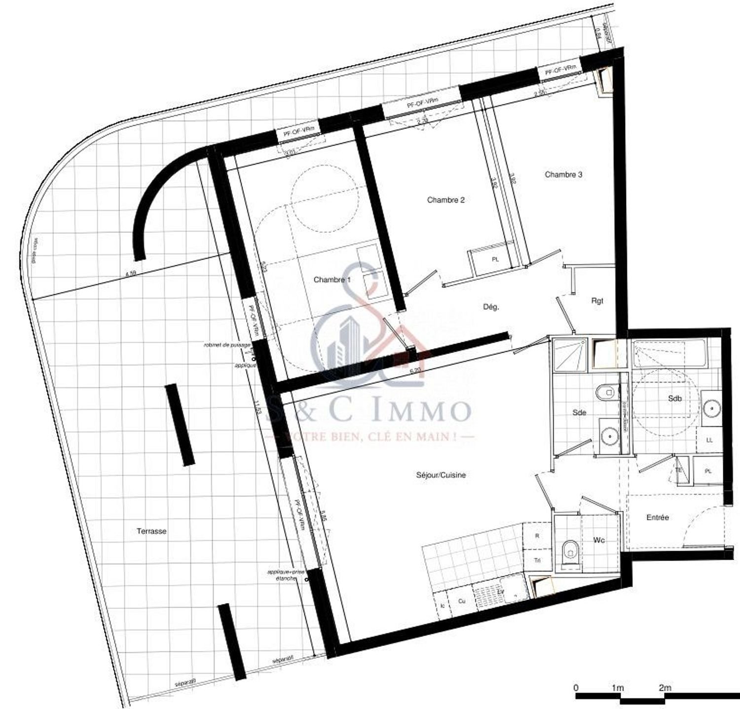 Appartement à vendre, 92m², Villejuif