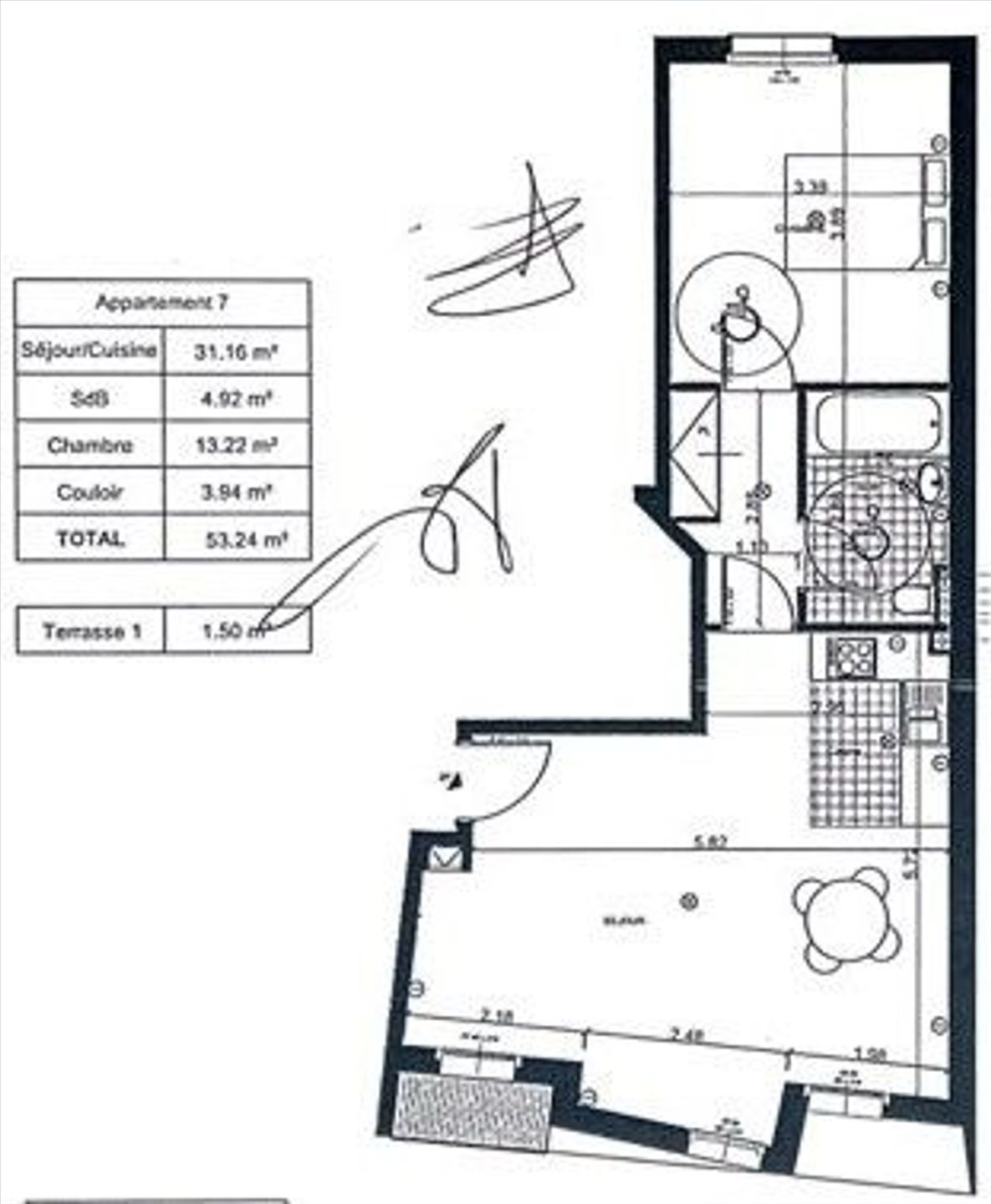 Appartement à vendre, 54m², Montreuil