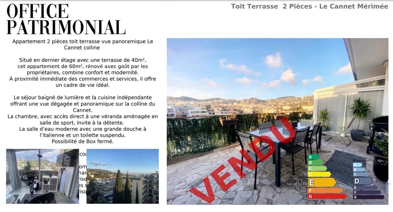 Appartement à vendre, 62m², Le Cannet