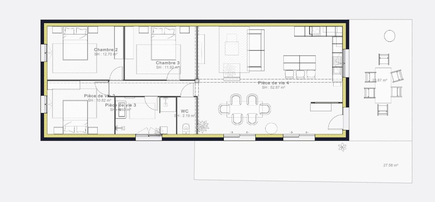 Maison à vendre, 110m², Pornic