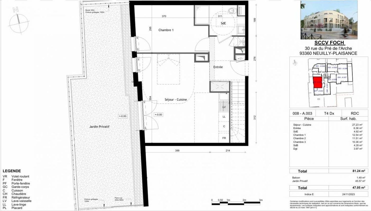 Appartement à vendre, 81m², Neuilly-Plaisance