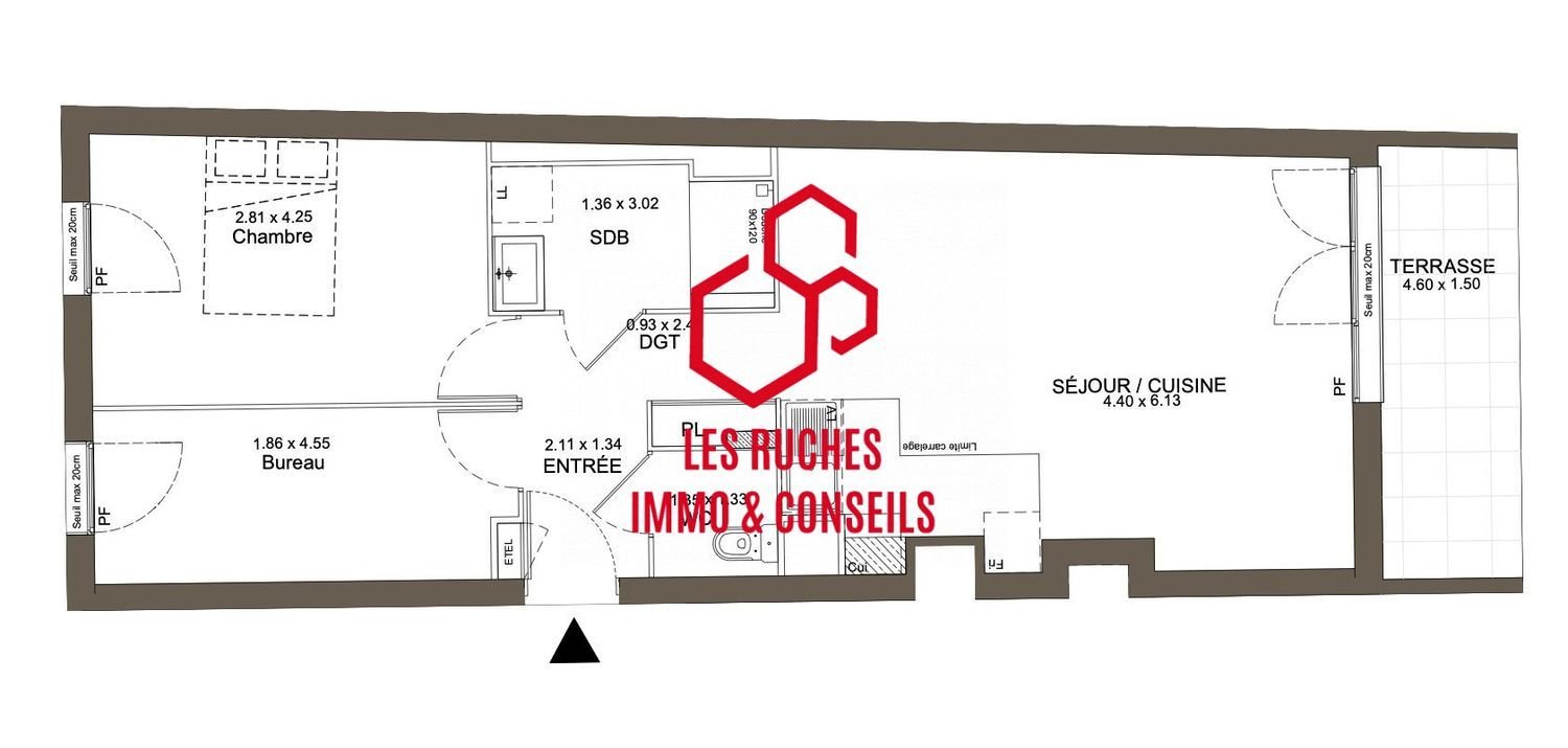 Appartement à vendre, 58m², Noisy-le-Grand