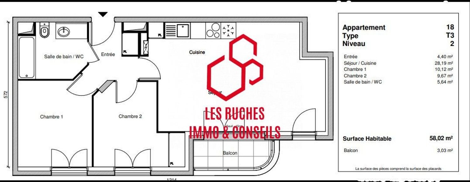 Appartement à vendre, 58m², Champigny-sur-Marne