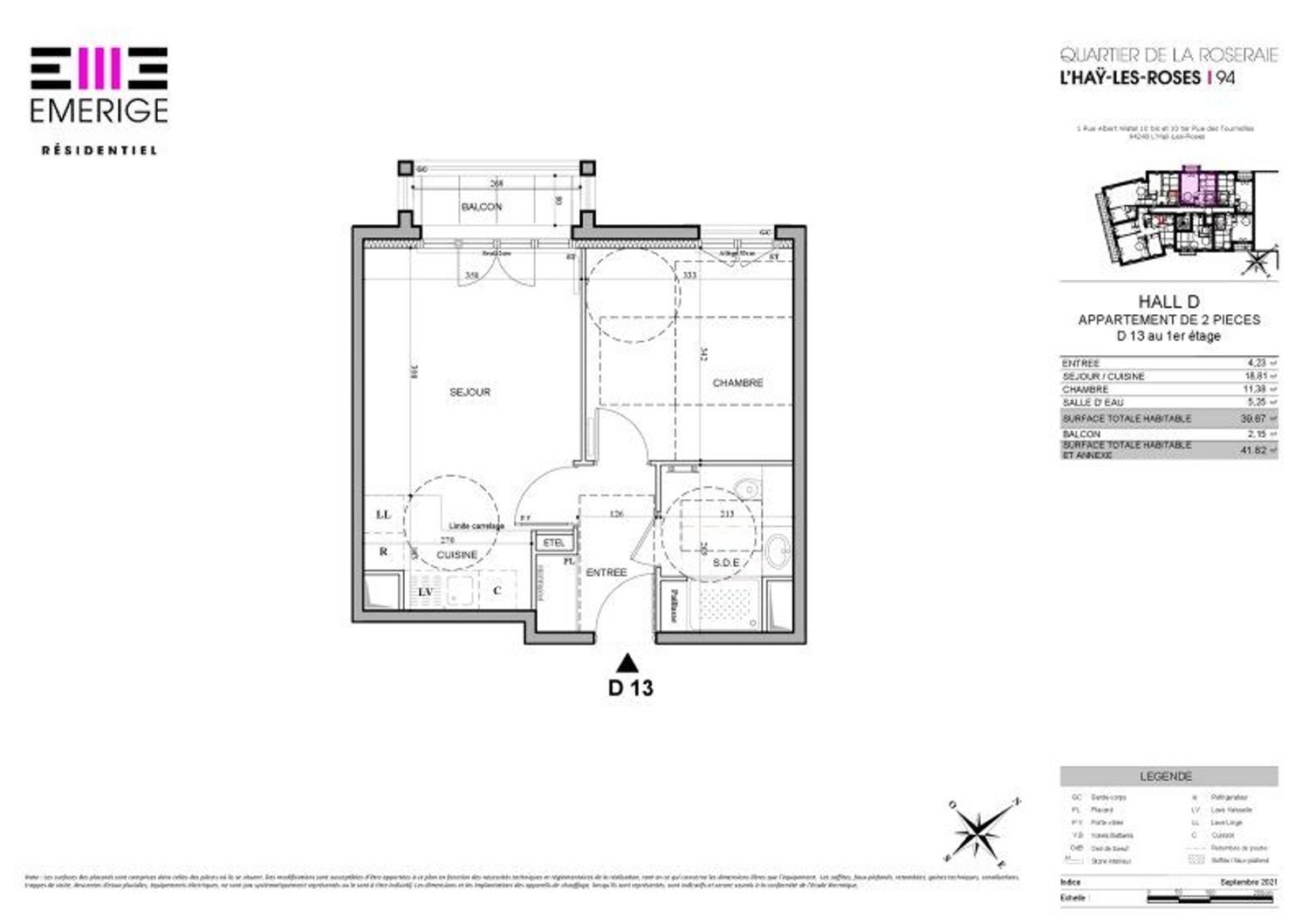 Appartement à vendre, 40m², L'Haÿ-les-Roses