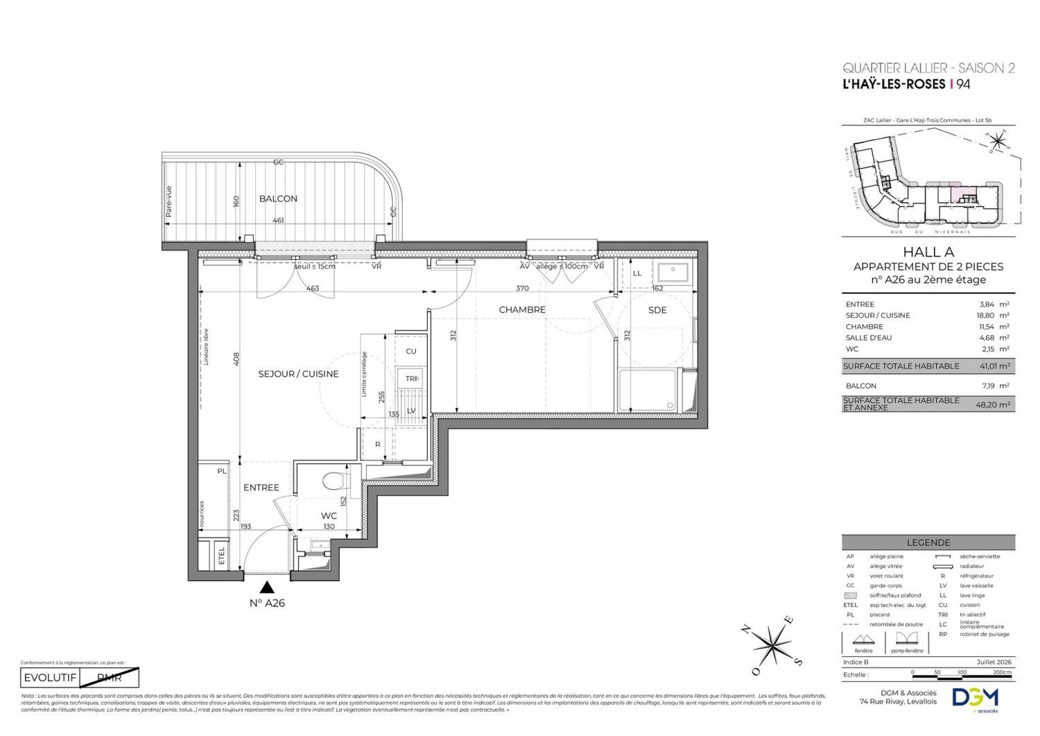 Appartement à vendre, 41m², L'Haÿ-les-Roses