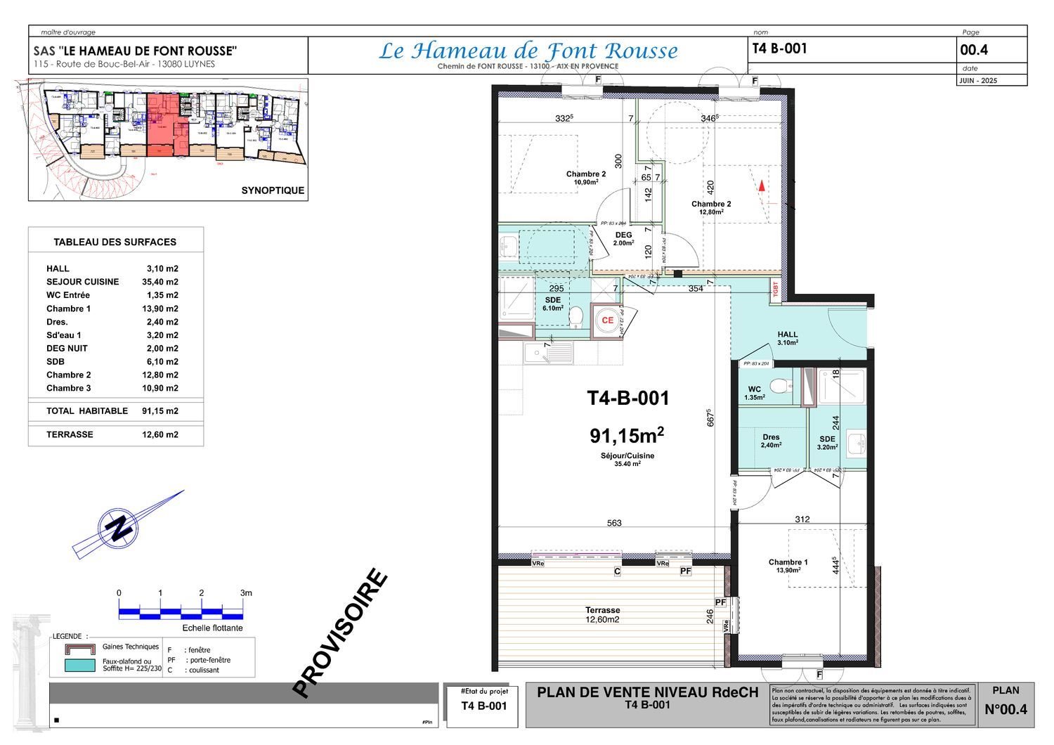 Appartement à vendre, 91m², Aix-en-Provence