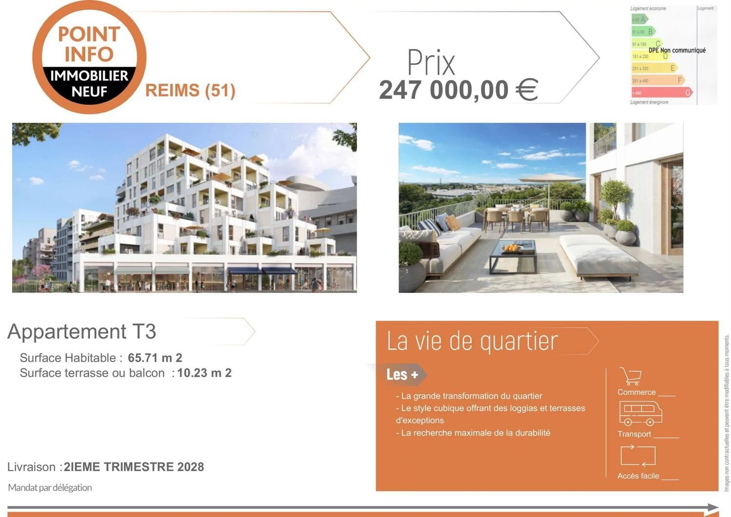 Appartement à vendre, 65m², Reims
