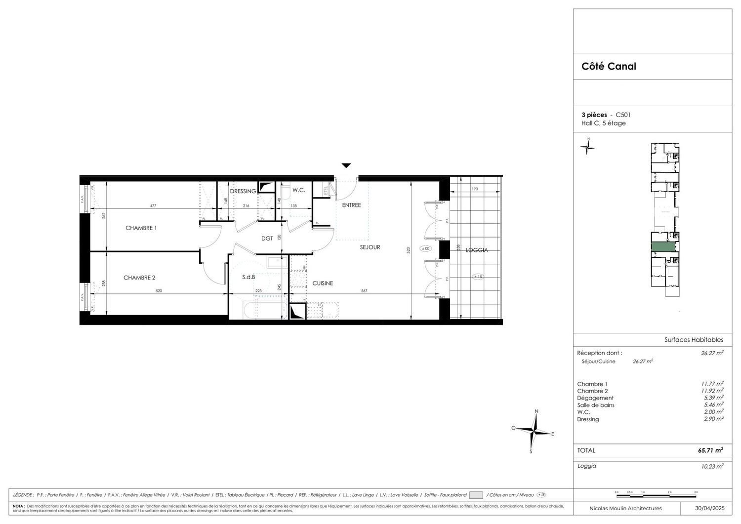 Appartement à vendre, 65m², Reims