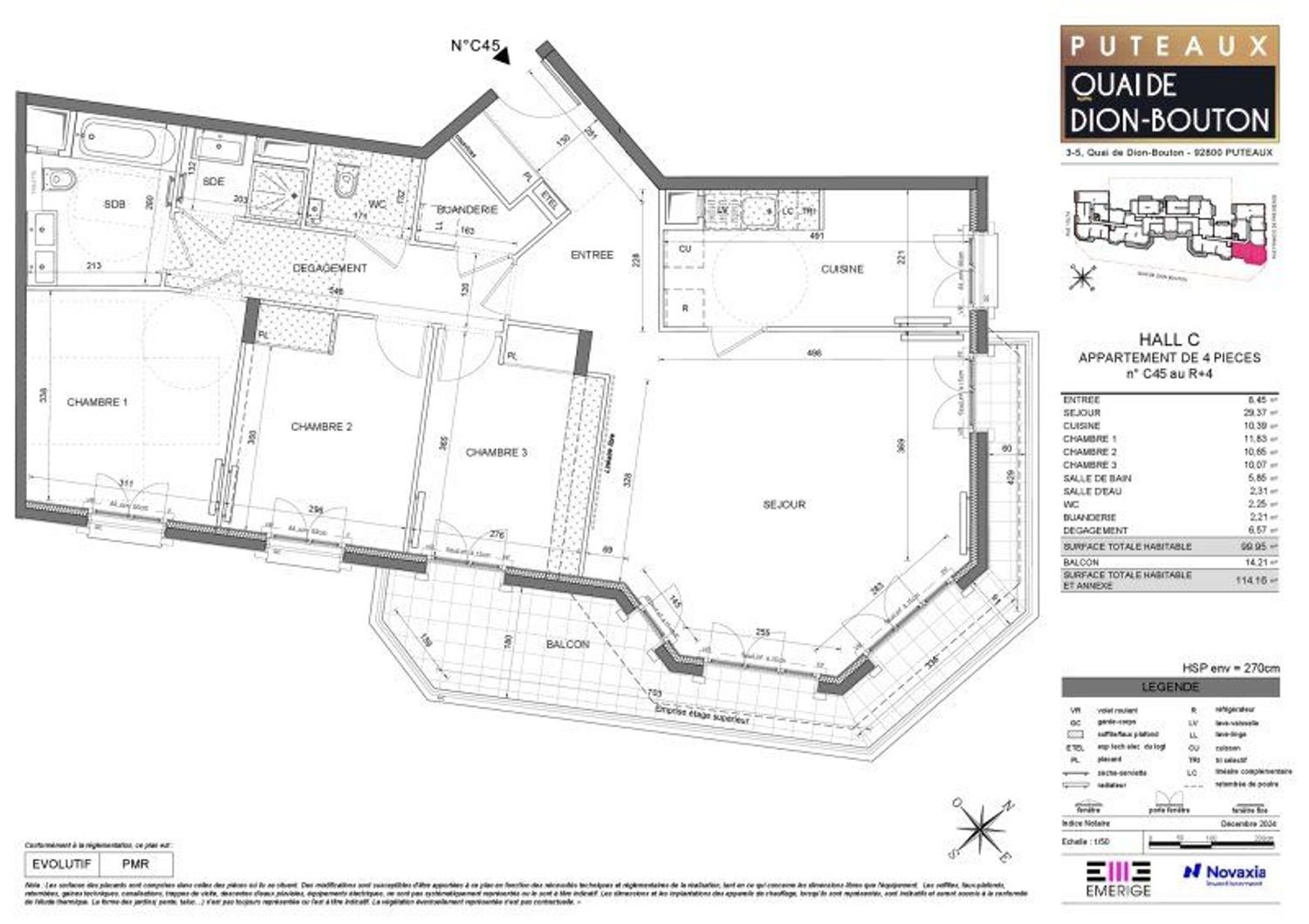 Appartement à vendre, 100m², Puteaux