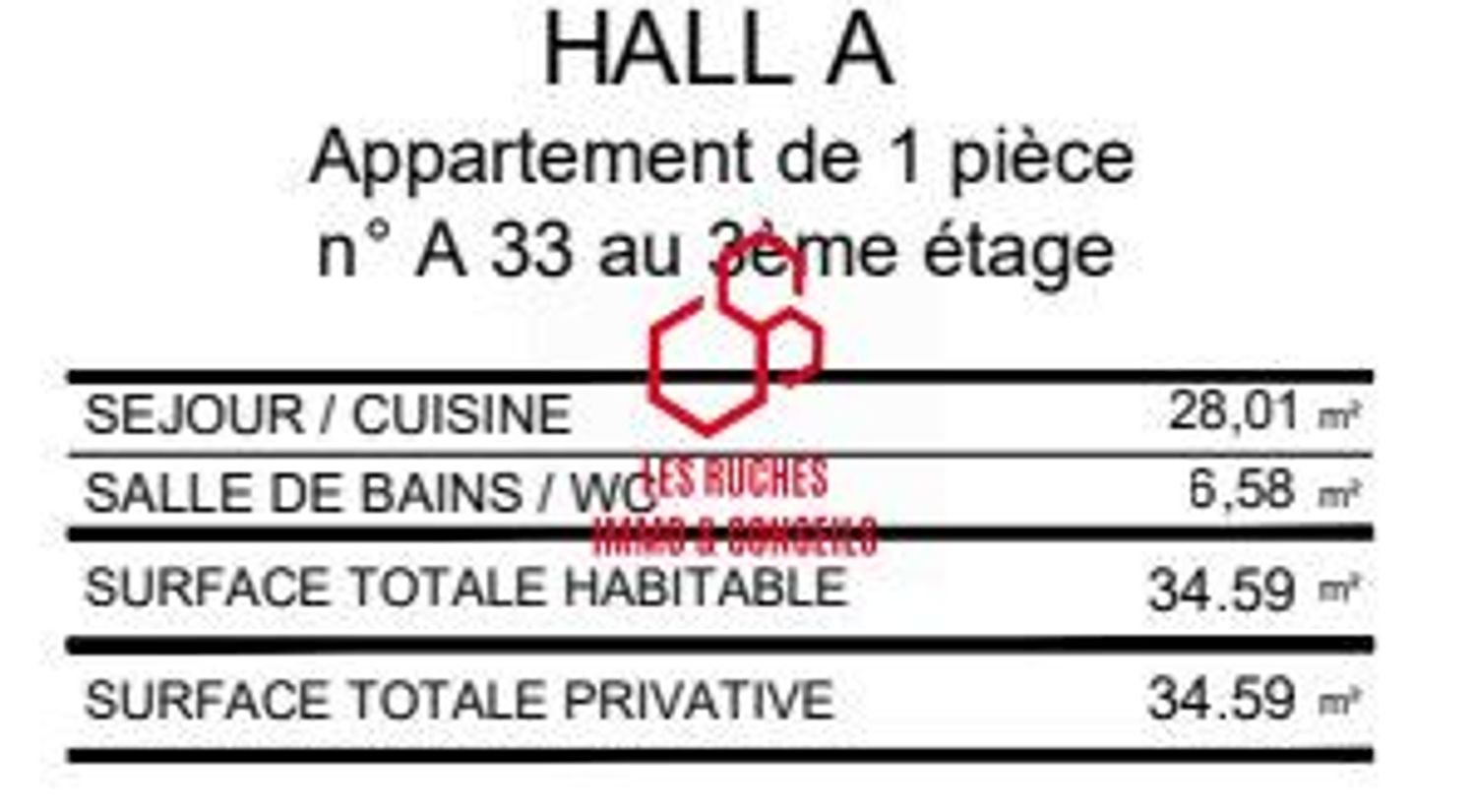Appartement à vendre, 34m², Clichy