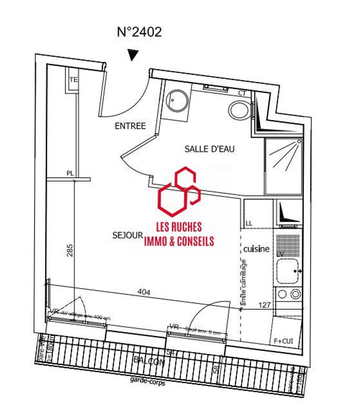 Appartement à vendre, 25m², Sèvres