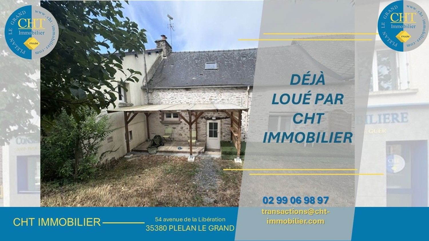 Maison à louer, 49m², Guer